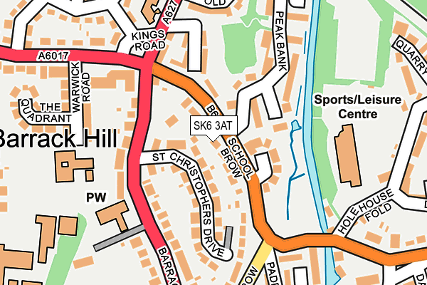 SK6 3AT map - OS OpenMap – Local (Ordnance Survey)