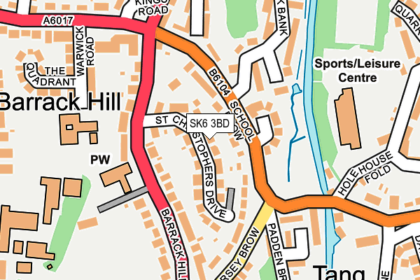 SK6 3BD map - OS OpenMap – Local (Ordnance Survey)