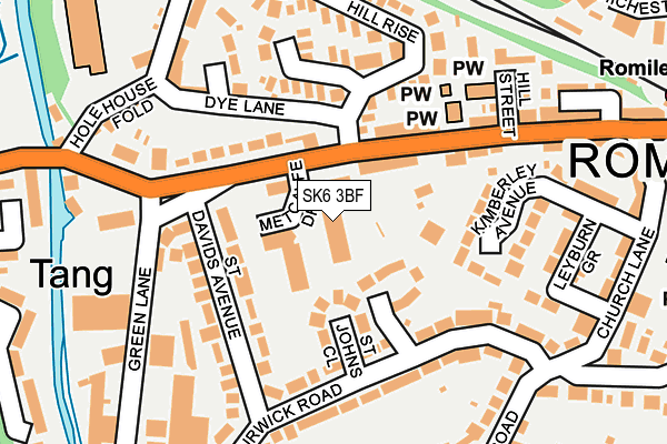 SK6 3BF map - OS OpenMap – Local (Ordnance Survey)