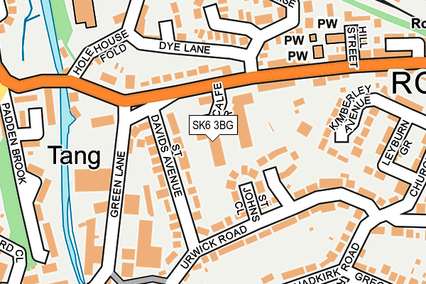 SK6 3BG map - OS OpenMap – Local (Ordnance Survey)