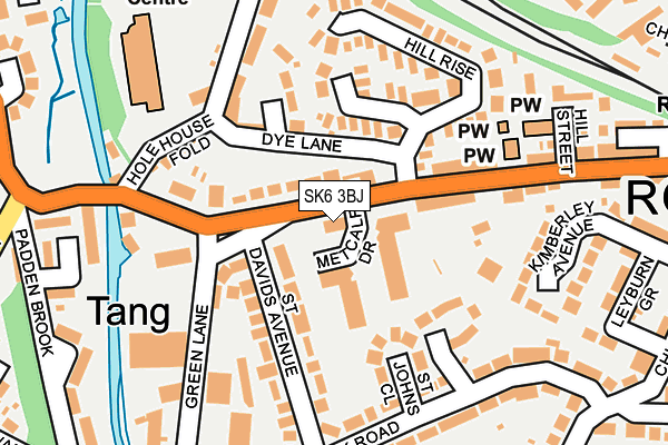 SK6 3BJ map - OS OpenMap – Local (Ordnance Survey)