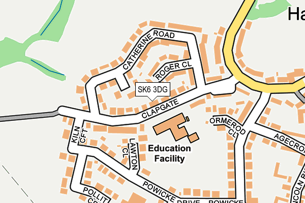 SK6 3DG map - OS OpenMap – Local (Ordnance Survey)