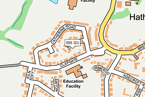 SK6 3DJ map - OS OpenMap – Local (Ordnance Survey)