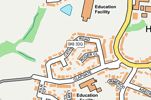 SK6 3DQ map - OS OpenMap – Local (Ordnance Survey)