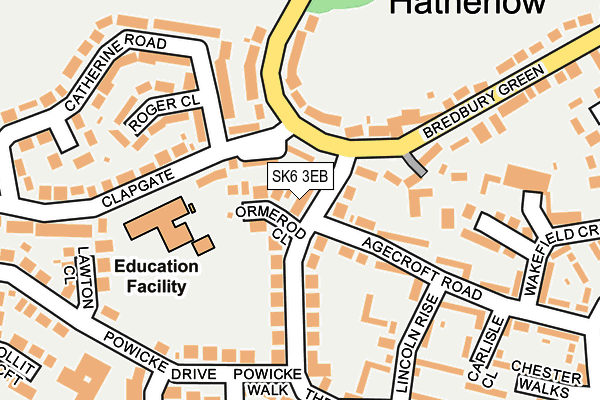 SK6 3EB map - OS OpenMap – Local (Ordnance Survey)
