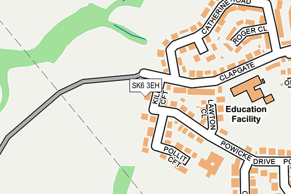 SK6 3EH map - OS OpenMap – Local (Ordnance Survey)