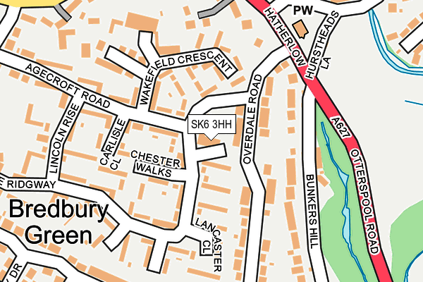 SK6 3HH map - OS OpenMap – Local (Ordnance Survey)