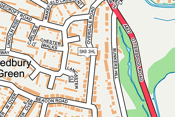 SK6 3HL map - OS OpenMap – Local (Ordnance Survey)