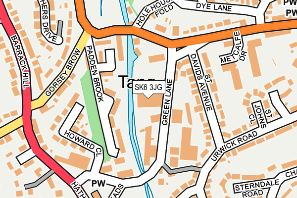 SK6 3JG map - OS OpenMap – Local (Ordnance Survey)