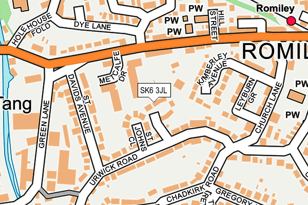 SK6 3JL map - OS OpenMap – Local (Ordnance Survey)