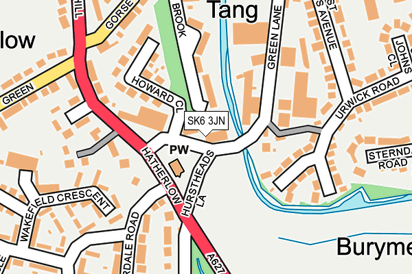 SK6 3JN map - OS OpenMap – Local (Ordnance Survey)