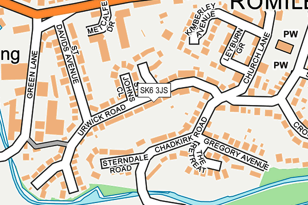 SK6 3JS map - OS OpenMap – Local (Ordnance Survey)