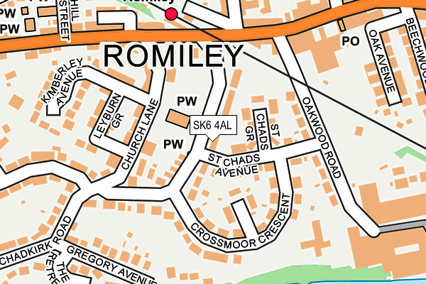 SK6 4AL map - OS OpenMap – Local (Ordnance Survey)