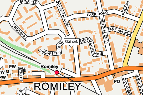 Map of 3RD BROTHER ROMILEY LTD at local scale