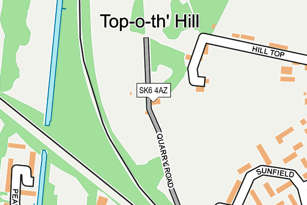 SK6 4AZ map - OS OpenMap – Local (Ordnance Survey)