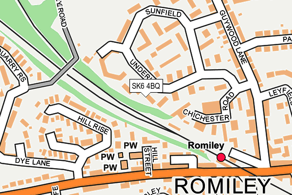 SK6 4BQ map - OS OpenMap – Local (Ordnance Survey)