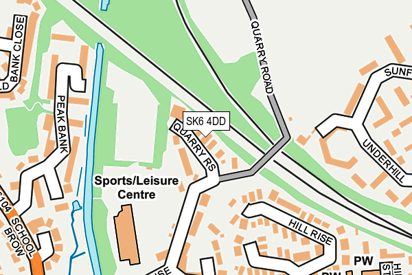 SK6 4DD map - OS OpenMap – Local (Ordnance Survey)