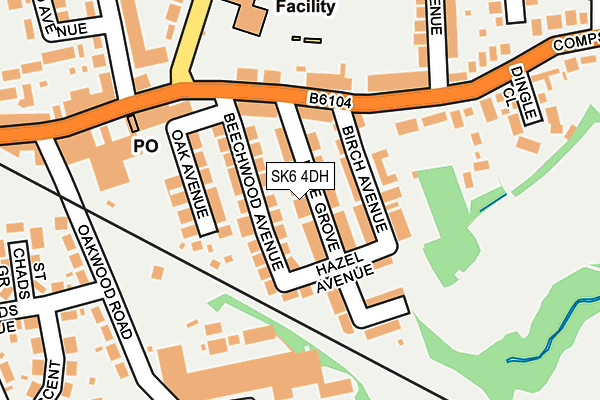 SK6 4DH map - OS OpenMap – Local (Ordnance Survey)