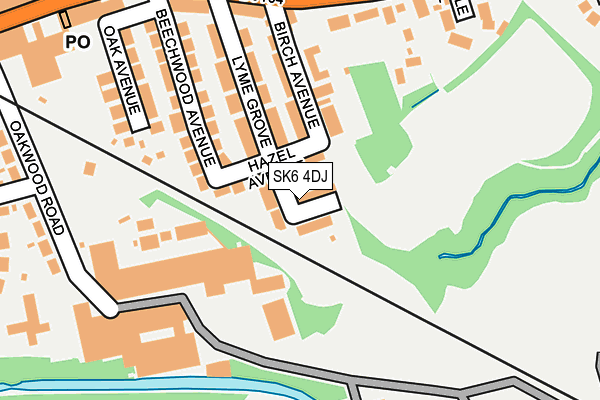 SK6 4DJ map - OS OpenMap – Local (Ordnance Survey)