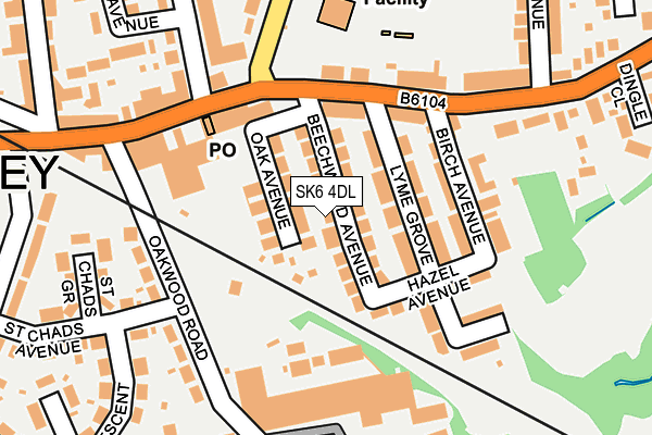 SK6 4DL map - OS OpenMap – Local (Ordnance Survey)