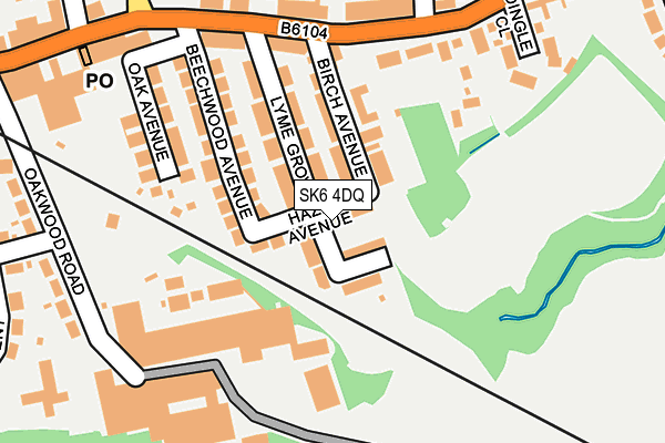SK6 4DQ map - OS OpenMap – Local (Ordnance Survey)