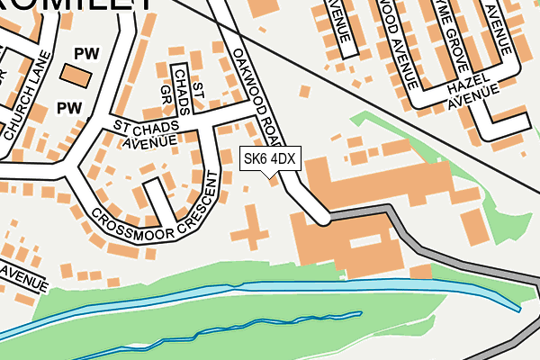 SK6 4DX map - OS OpenMap – Local (Ordnance Survey)