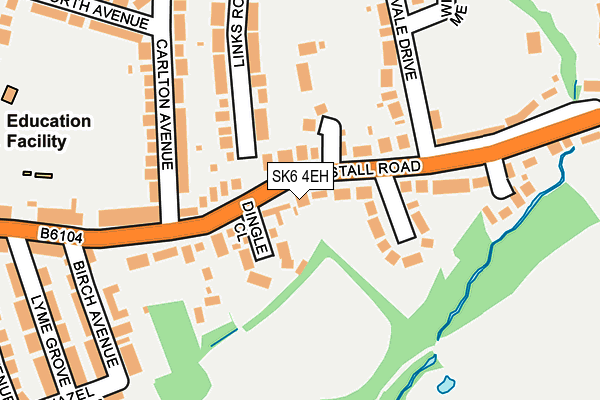 SK6 4EH map - OS OpenMap – Local (Ordnance Survey)