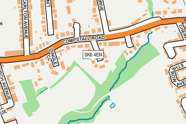 SK6 4EN map - OS OpenMap – Local (Ordnance Survey)