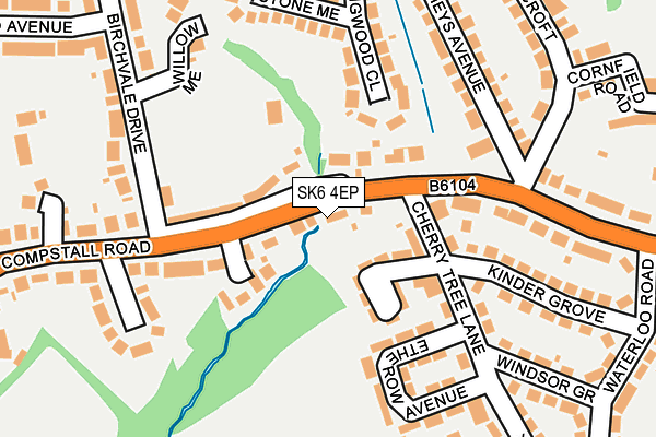 SK6 4EP map - OS OpenMap – Local (Ordnance Survey)