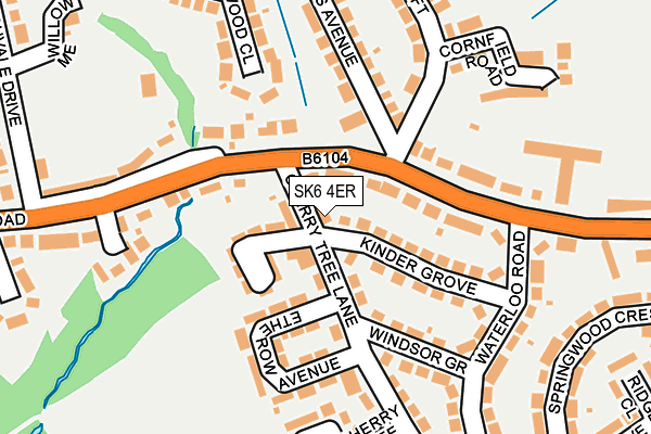 SK6 4ER map - OS OpenMap – Local (Ordnance Survey)