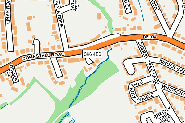 SK6 4ES map - OS OpenMap – Local (Ordnance Survey)