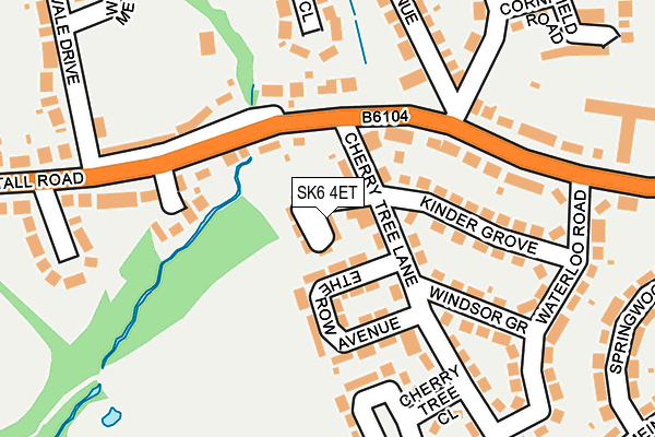 SK6 4ET map - OS OpenMap – Local (Ordnance Survey)