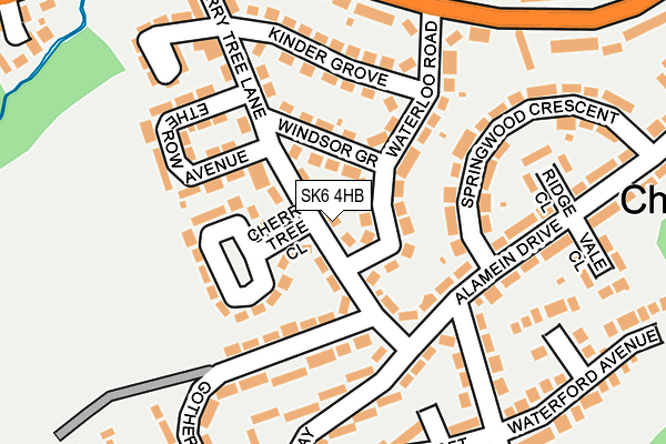 SK6 4HB map - OS OpenMap – Local (Ordnance Survey)