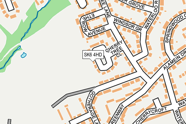 SK6 4HD map - OS OpenMap – Local (Ordnance Survey)