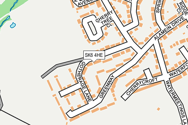 SK6 4HE map - OS OpenMap – Local (Ordnance Survey)