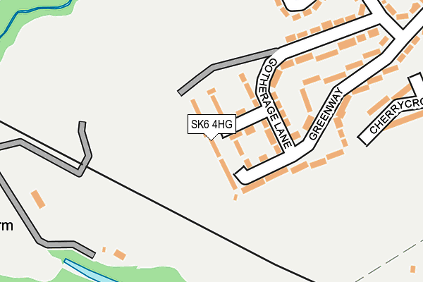 SK6 4HG map - OS OpenMap – Local (Ordnance Survey)