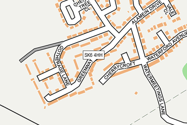 SK6 4HH map - OS OpenMap – Local (Ordnance Survey)