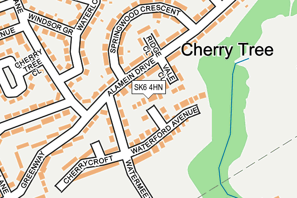 SK6 4HN map - OS OpenMap – Local (Ordnance Survey)