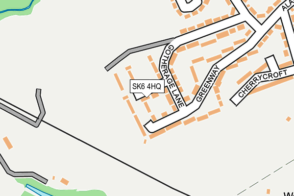 SK6 4HQ map - OS OpenMap – Local (Ordnance Survey)