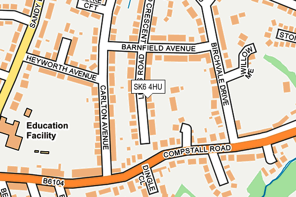 SK6 4HU map - OS OpenMap – Local (Ordnance Survey)