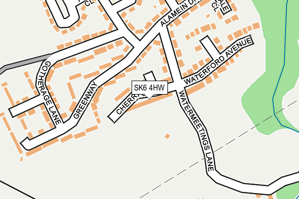 SK6 4HW map - OS OpenMap – Local (Ordnance Survey)