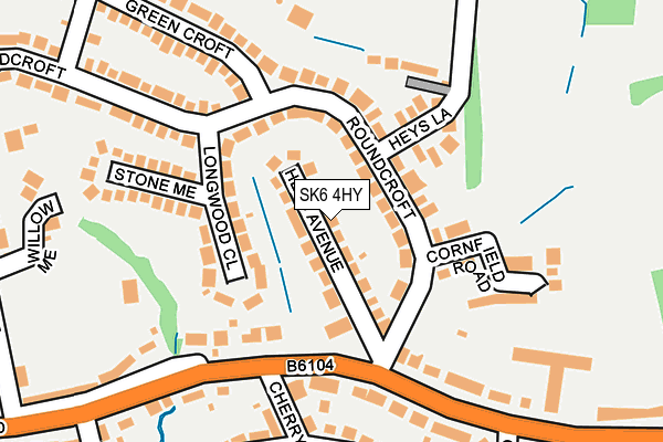 SK6 4HY map - OS OpenMap – Local (Ordnance Survey)