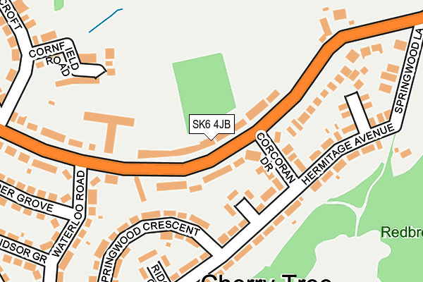 SK6 4JB map - OS OpenMap – Local (Ordnance Survey)
