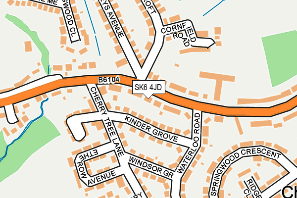 SK6 4JD map - OS OpenMap – Local (Ordnance Survey)