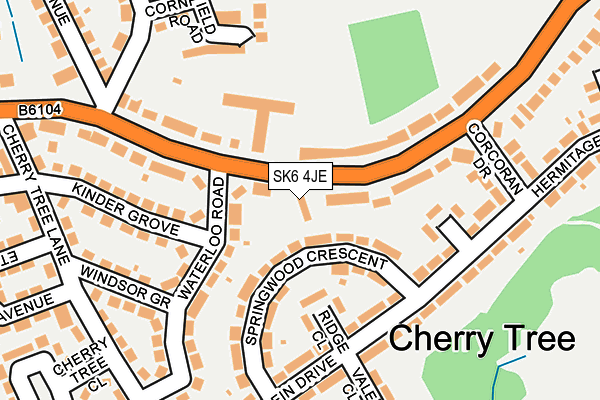SK6 4JE map - OS OpenMap – Local (Ordnance Survey)