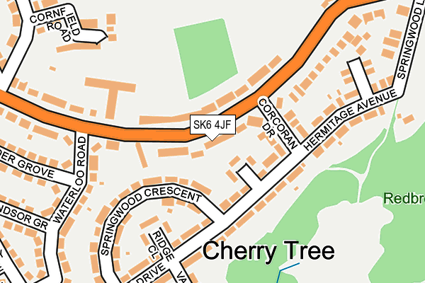 SK6 4JF map - OS OpenMap – Local (Ordnance Survey)