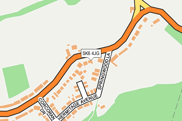SK6 4JG map - OS OpenMap – Local (Ordnance Survey)