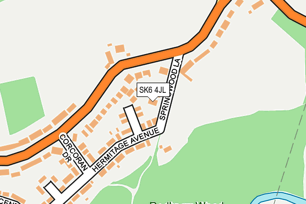 SK6 4JL map - OS OpenMap – Local (Ordnance Survey)