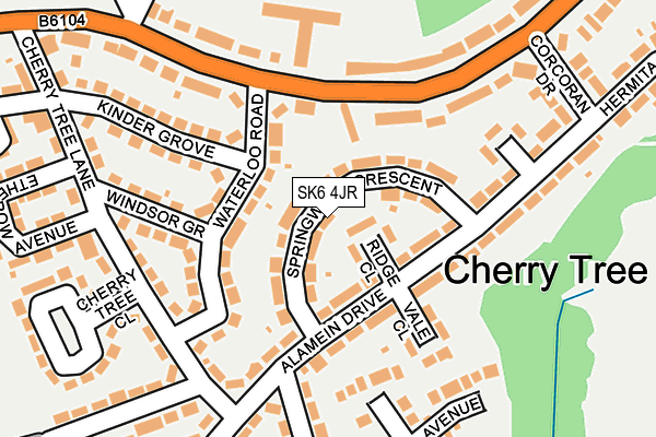 SK6 4JR map - OS OpenMap – Local (Ordnance Survey)