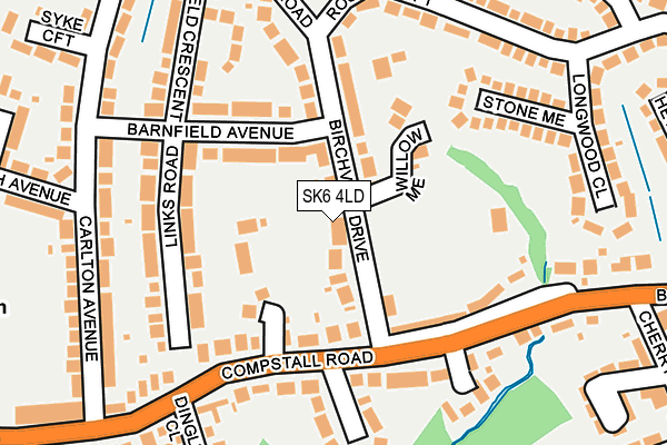 SK6 4LD map - OS OpenMap – Local (Ordnance Survey)